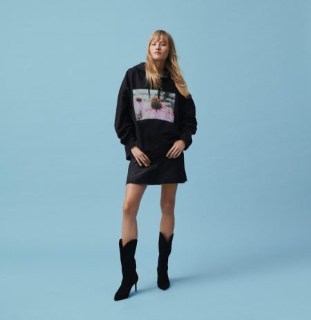 Helena Christensen's Photographs Take the Spotlight in H&M Collaboration Klara Kristin wears Helena Christensen x H&M collaboration