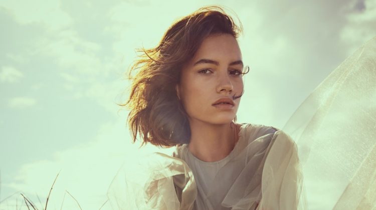 Joli Stepien Poses in Romantic Dresses for ELLE Germany