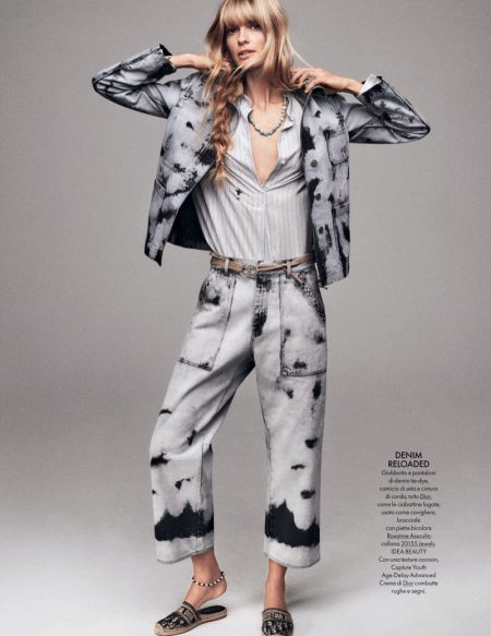 Julia Stegner Takes On New Season Looks Now for ELLE Italy Julia Stegner Takes On New Season Looks Now for ELLE Italy
