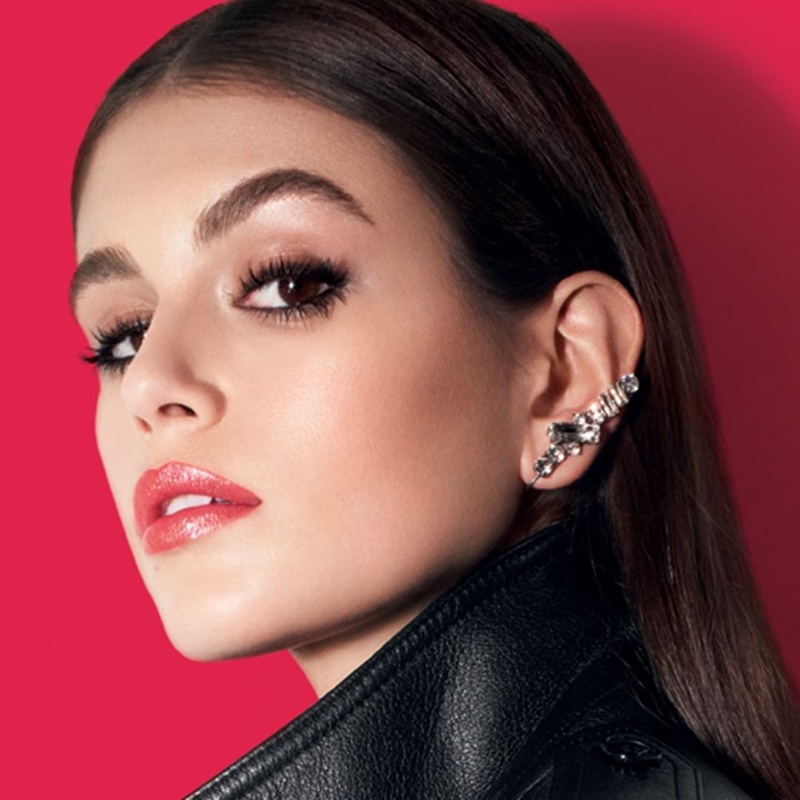 Kaia Gerber stars in YSL Beauty Rouge Volupte Rock’n Shine campaign