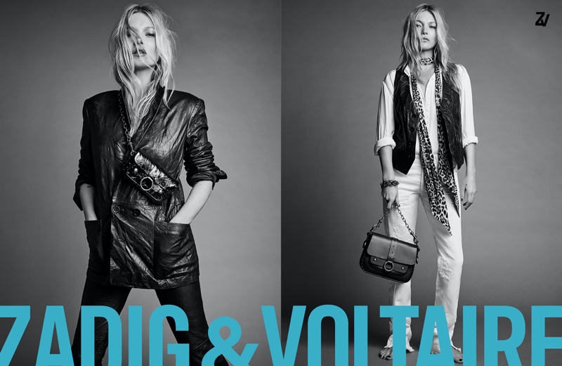 Model Kate Moss appears in Zadig & Voltaire spring-summer 2020 campaign