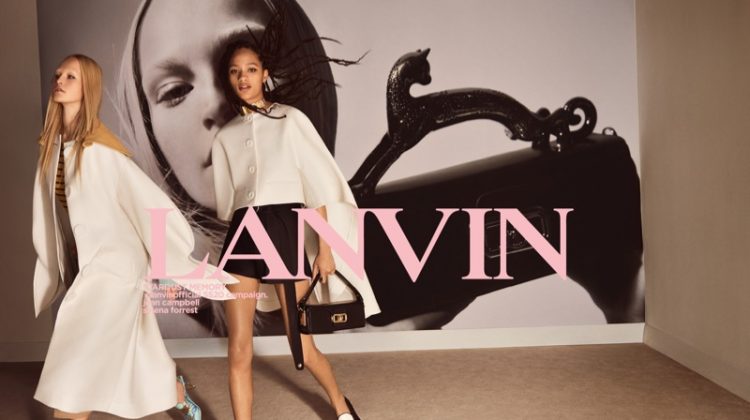 Jean Campbell and Selena Forrest star in Lanvin spring-summer 2020 campaign