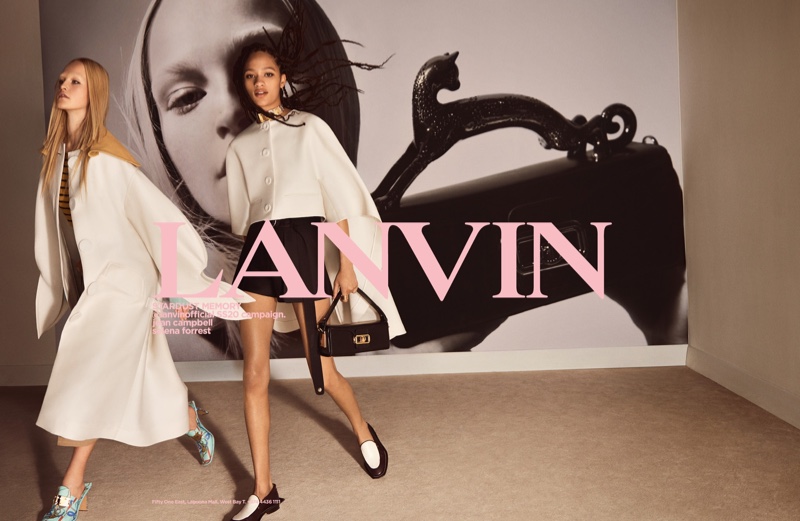 Jean Campbell and Selena Forrest star in Lanvin spring-summer 2020 campaign