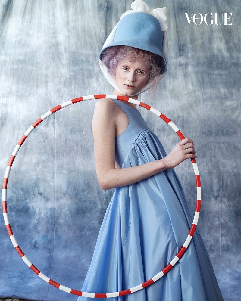 Lea de Wouters Poses in Avant-Garde Circus Style for Vogue Portugal