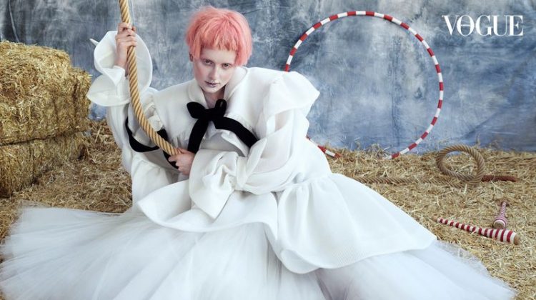 Lea de Wouters Poses in Avant-Garde Circus Style for Vogue Portugal