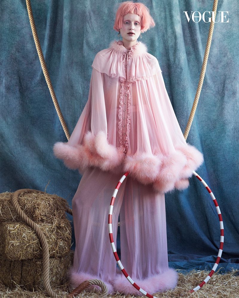 Lea de Wouters Poses in Avant-Garde Circus Style for Vogue Portugal