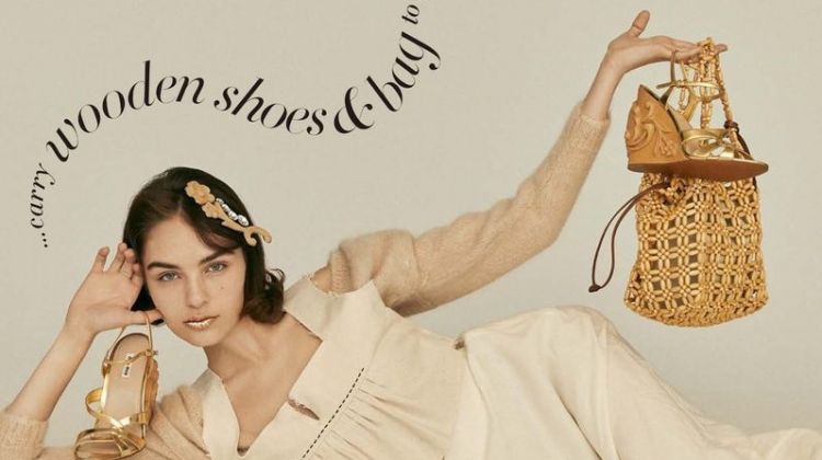 Mads Vogelsang Models Statement Bags for Harper’s Bazaar Japan