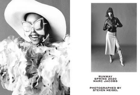 Marc Jacobs Unveils Black & White Portraits for Spring '20 Ads Jessica Fennix and Sasha Knysh appear in Marc Jacobs spring-summer 2020 campaign