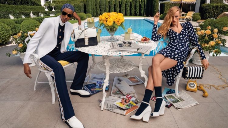 Ugbad & Rianne Pose in Michael Kors Spring 2020 Campaign