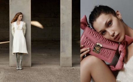 Bella Hadid, Lila Moss Front Miu Miu Spring 2020 Campaign Bell Hadid and Lila Moss star in Miu Miu spring-summer 2020 campaign
