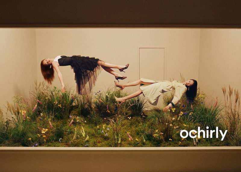 Sara Grace Wallerstedt levitate in Ochirly spring-summer 2020 campaign