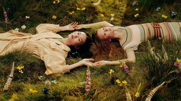 He Cong & Sara Grace Enchant in Ochirly Spring 2020 Campaign