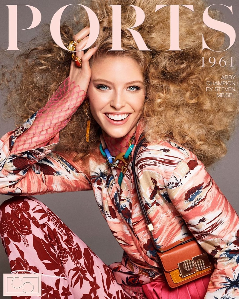 Abby Champion is all smiles in Ports 1961 spring-summer 2020 campaign