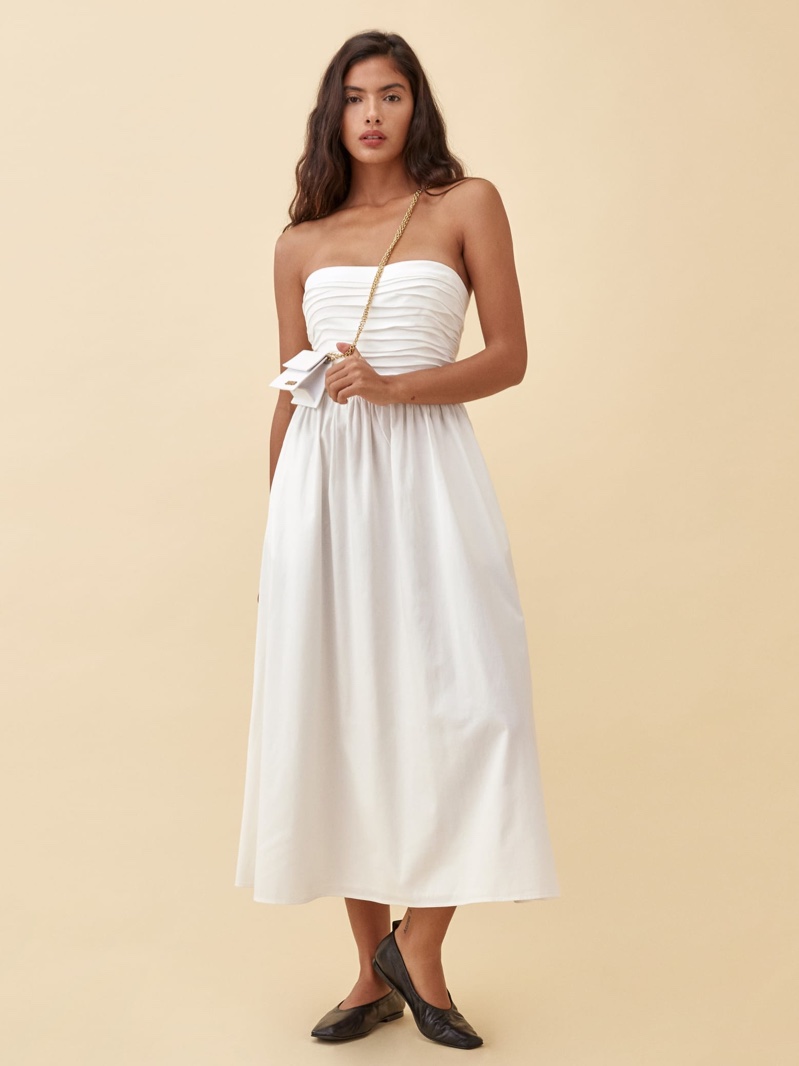 Reformation Lissa Dress in White $278