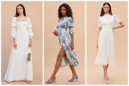 Modern Wedding: Reformation Unveils Spring 2021 Bridal Dresses Reformation spring 2021 wedding dresses