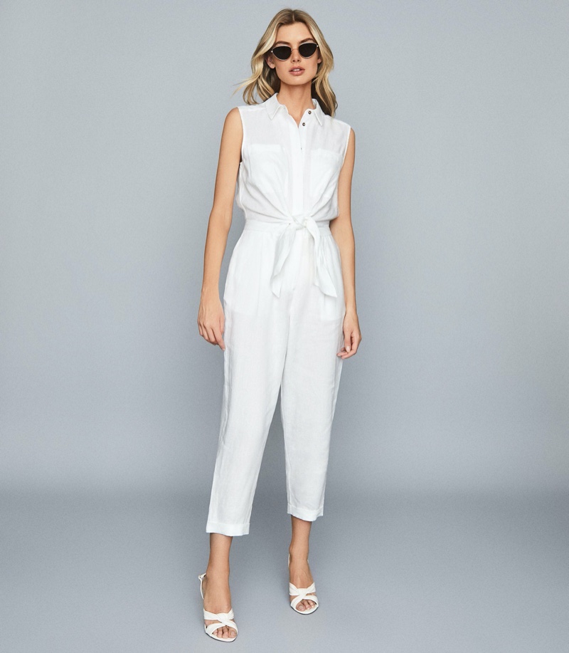 Reiss Elba Linen Jumpsuit $315