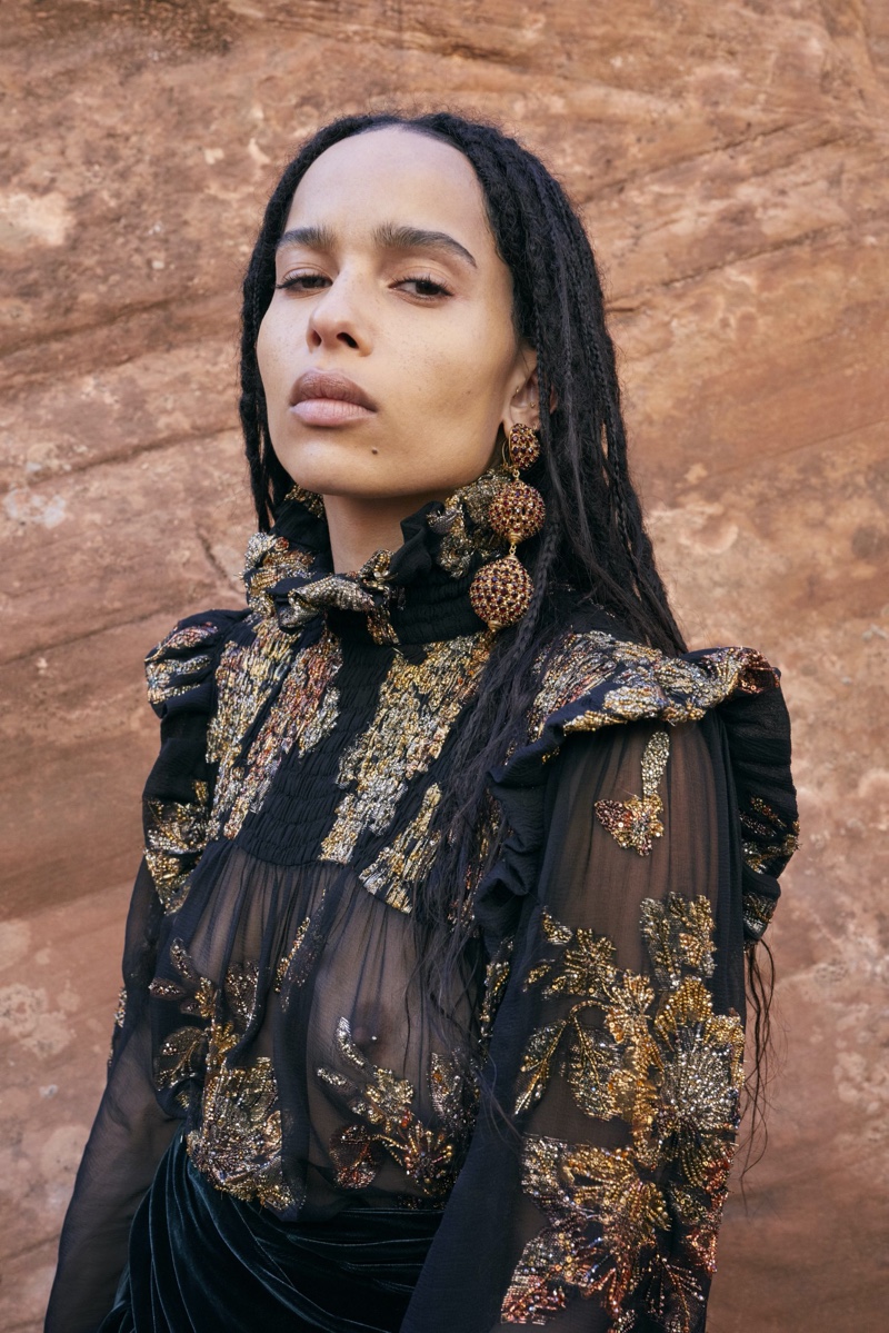 Actress Zoe Kravitz fronts Saint Laurent summer 2020 campaign