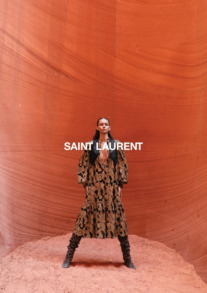 Binx Walton appears in Saint Laurent summer 2020 campaign