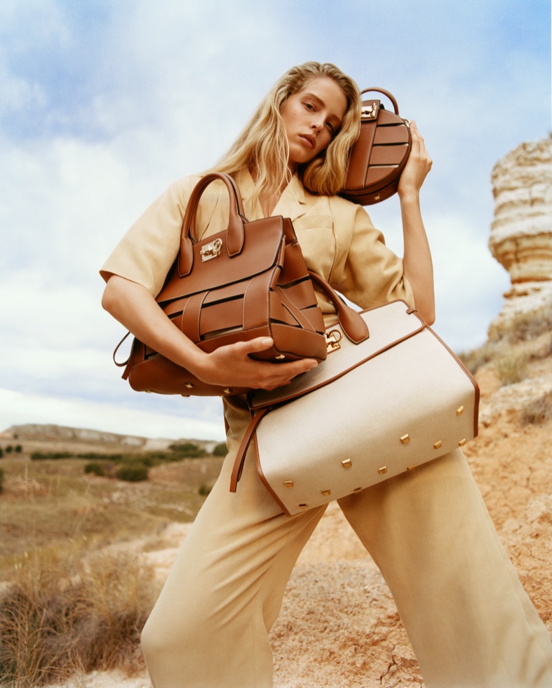 Abby Champion stars in Salvatore Ferragamo spring-summer 2020 campaign