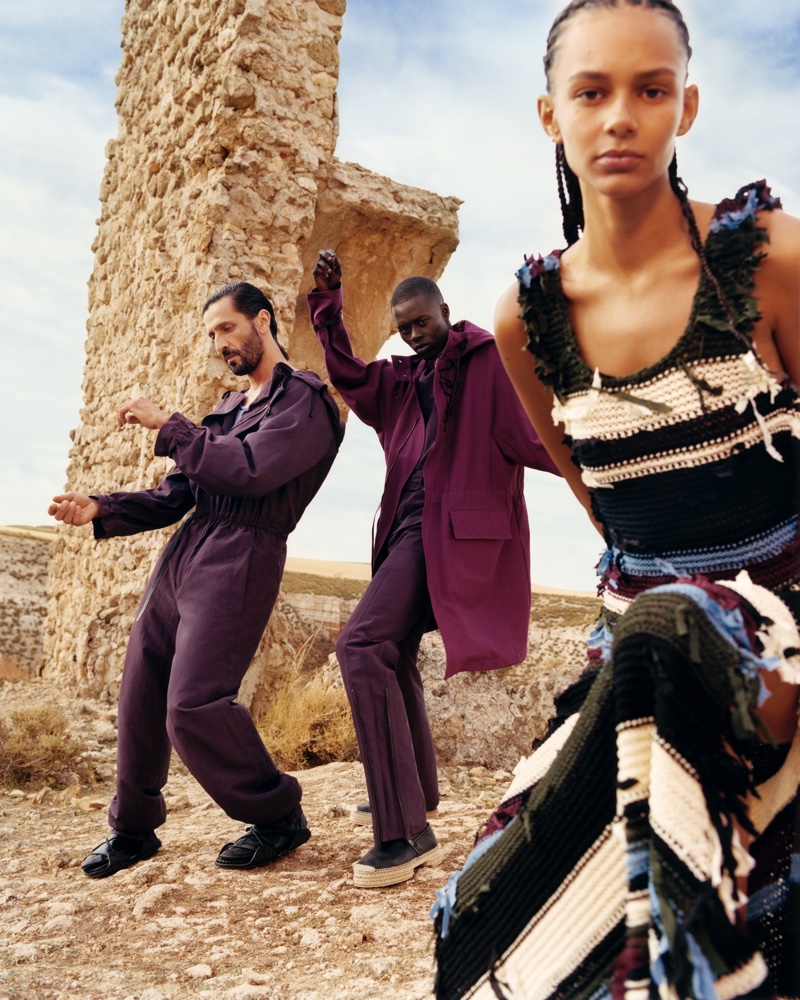 Binx Walton, David Kammenos and Alpha Dia appear in Salvatore Ferragamo spring-summer 2020 campaign