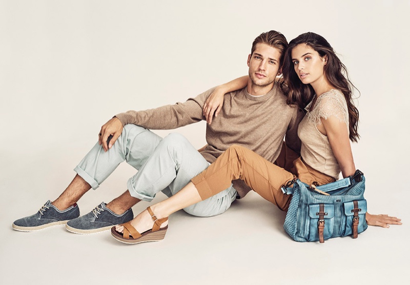 Ben Bowers and Sara Sampaio appear in XTI Shoes spring-summer 2020 campaign