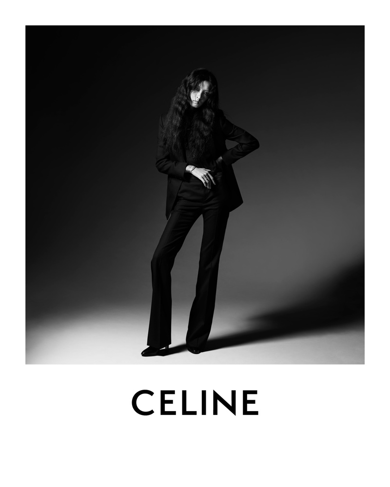 So Young Kang poses for Celine photo session by Hedi Slimane