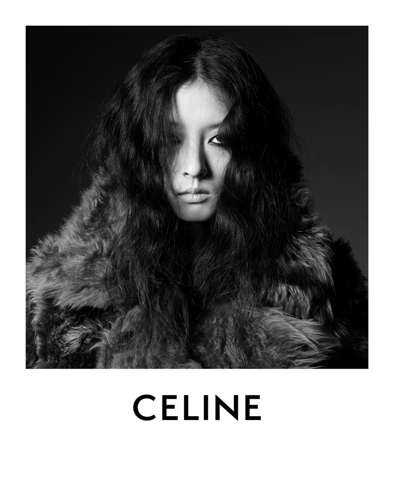 Korean model So Young Kang wears Celine designs