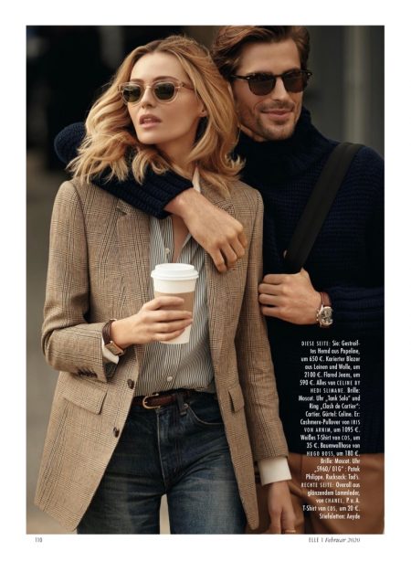 Valentina Zelyaeva Models Chic Street Styles for ELLE Germany Valentina Zelyaeva Models Chic Street Styles for ELLE Germany