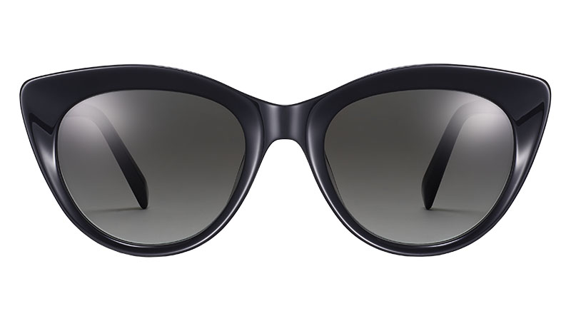 Warby Parker Leta Sunglasses in Jet Black $95