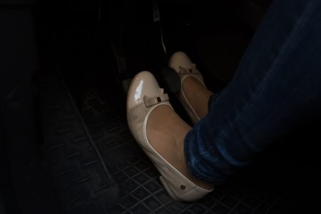 footwear while driving