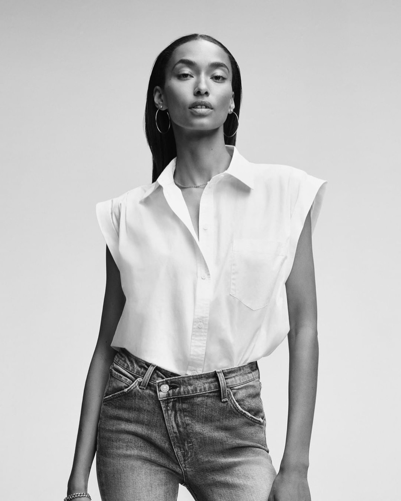 Anais Mali for 7 For All Mankind spring-summer 2020 campaign