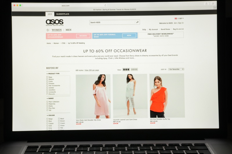 ASOS Website Shopping Women's Clothes