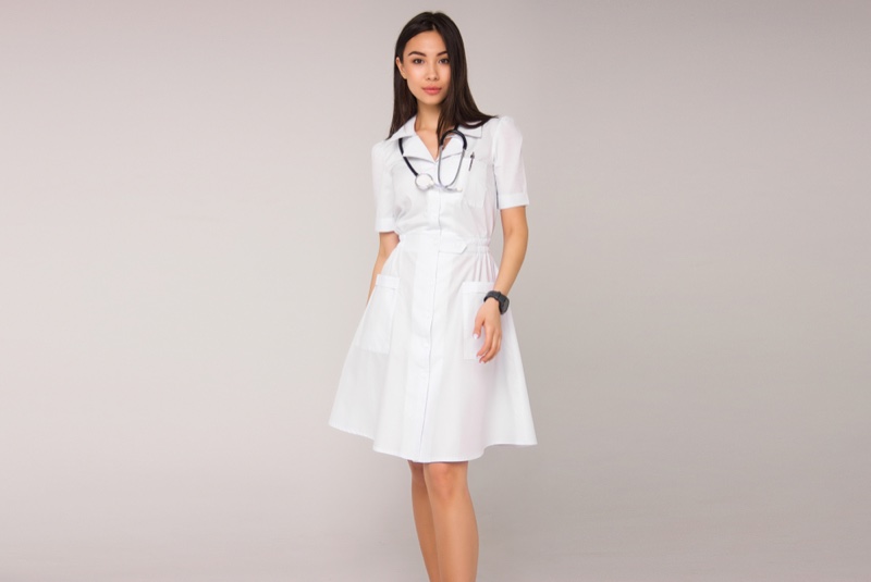 white nurse dress