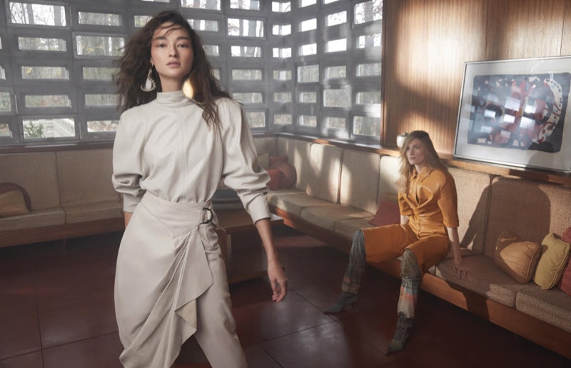 Bruna & Liz Pose in Elegant Fashions for Vogue Taiwan
