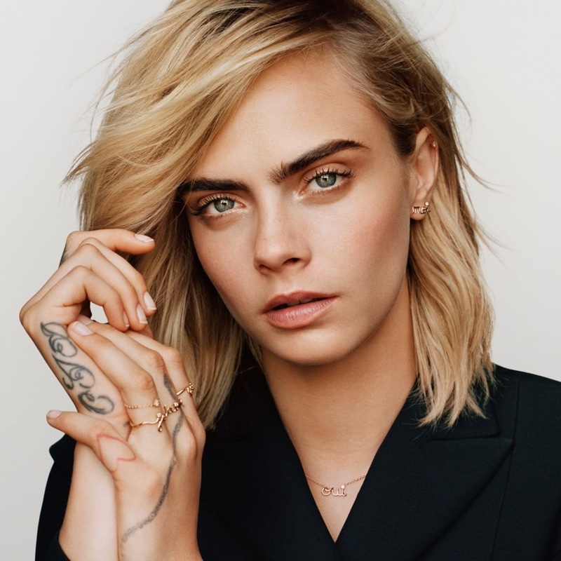 Model Cara Delevingne appears in Dior Joaillerie Oui campaign