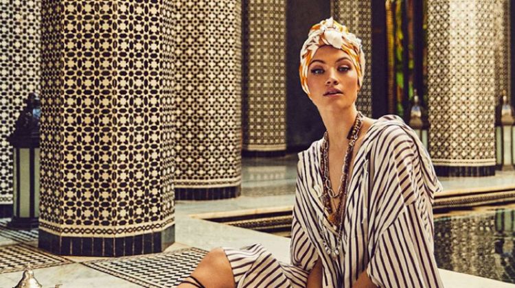 Caroline Corinth Embraces Luxe Fashions for ELLE Spain