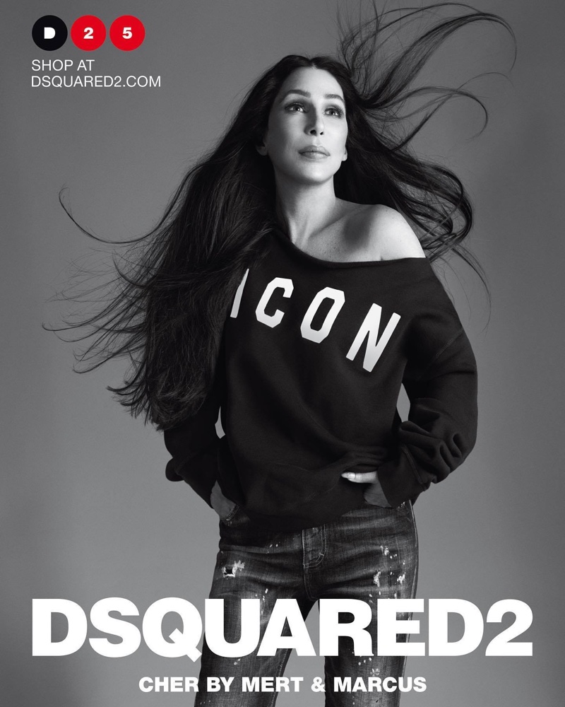 Cher poses for DSquared2 spring-summer 2020 campaign