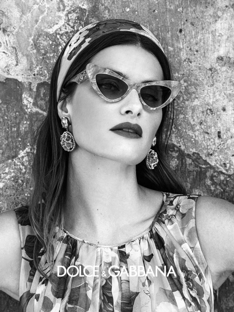 Cat eye sunglasses stand out in Dolce & Gabbana Eyewear spring-summer 2020 campaign