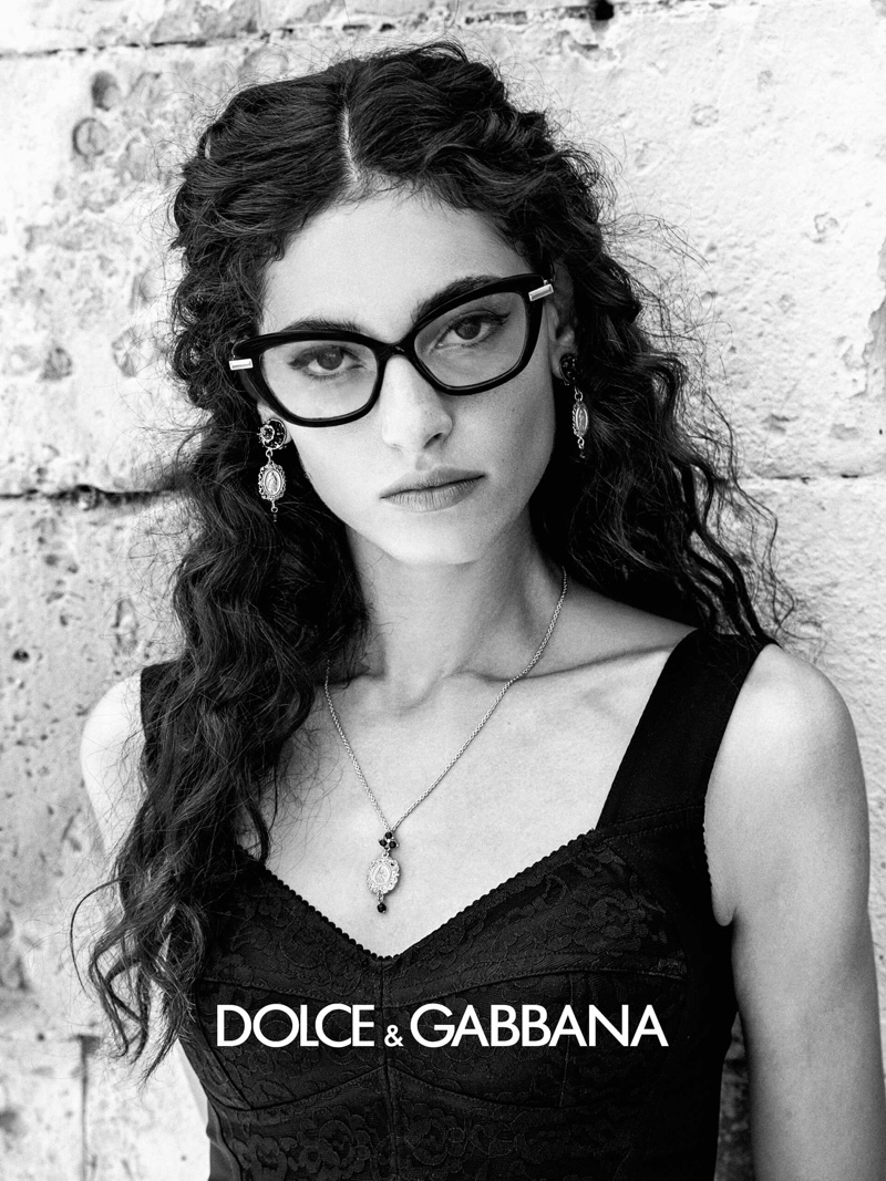Talia Ferralis stars in Dolce & Gabbana Eyewear spring-summer 2020 campaign