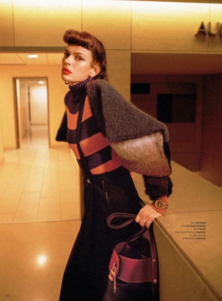 Elise Crombez Models Fashion Forward Looks for Vanity Fair France Elise Crombez Models Fashion Forward Looks for Vanity Fair France