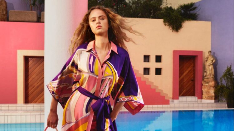 Olivia Vinten Goes Poolside for Emilio Pucci Spring 2020 Campaign
