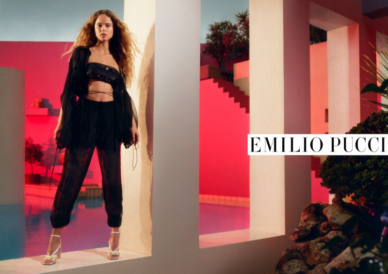 An image from Emilio Pucci's spring 2020 advertising campaign