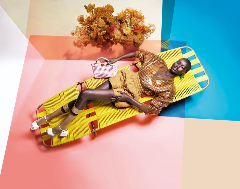 Adut Akech fronts Fendi spring-summer 2020 campaign