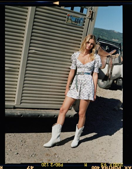 Edita Vilkeviciute Goes West in For Love & Lemons' Spring 2020 Campaign