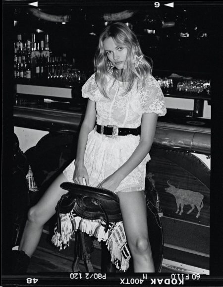Edita Vilkeviciute Goes West in For Love & Lemons' Spring 2020 Campaign