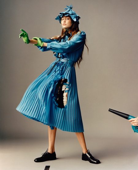 Gigi Hadid Poses in Avant-Garde Fashions for i-D Magazine Gigi Hadid Poses in Avant-Garde Fashions for i-D Magazine