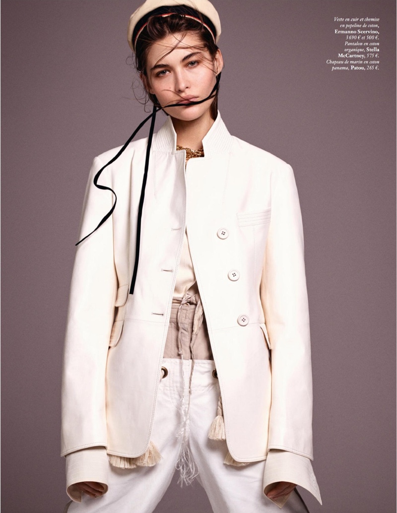 Grace Elizabeth Embraces Nautical Fashion for Vogue Paris