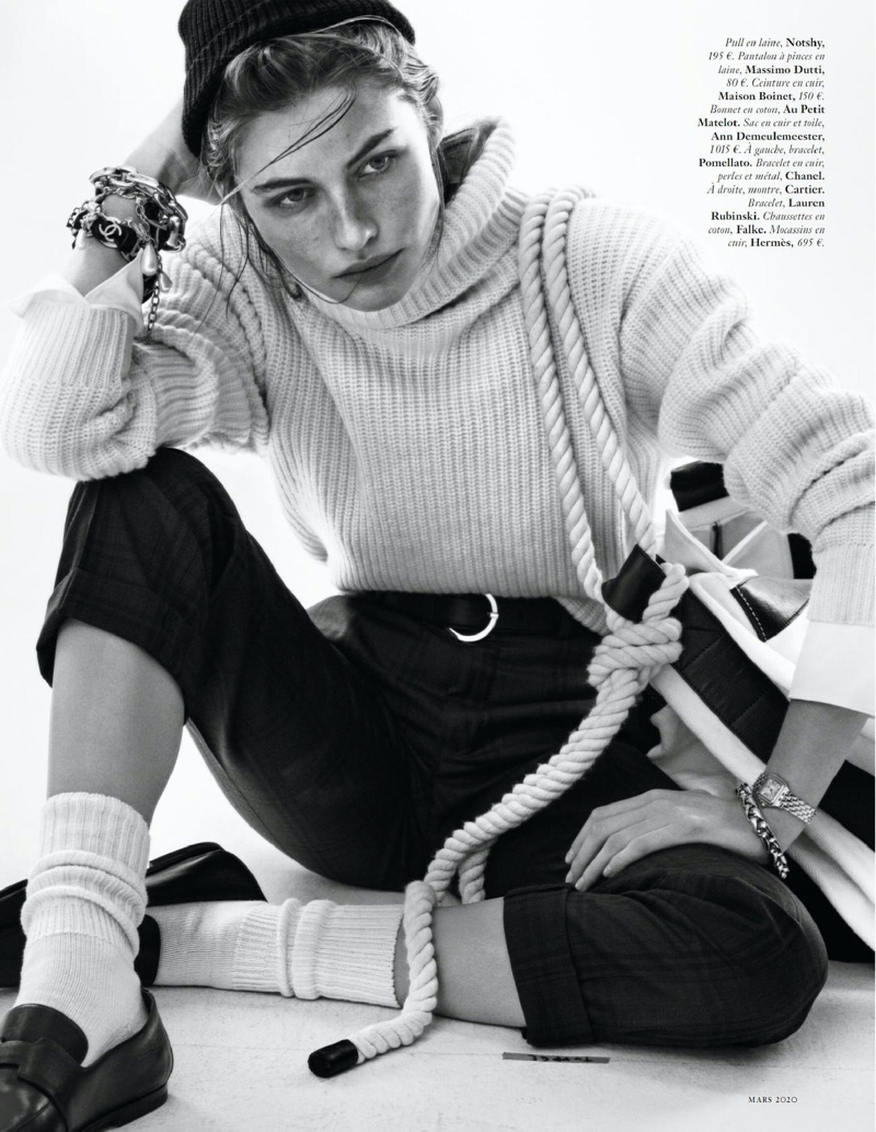 Grace Elizabeth Embraces Nautical Fashion for Vogue Paris
