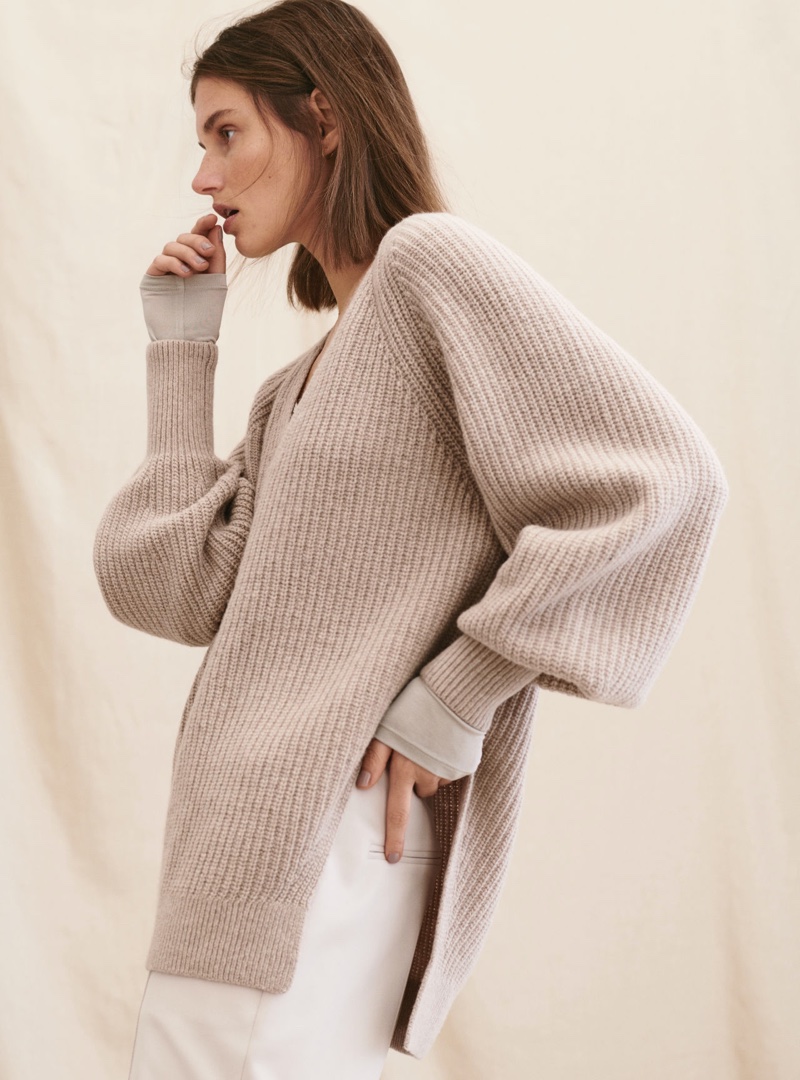 Giedre Dukauskaite wears H&M Premium winter 2020 collection