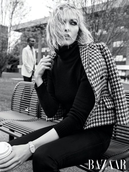 Karlie Kloss, Alek Wek Pose in New Season Styles for Harper's Bazaar Karlie Kloss. Photo: Sebastian Faena